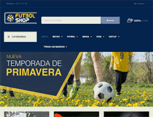 Tablet Screenshot of futbolshop.es